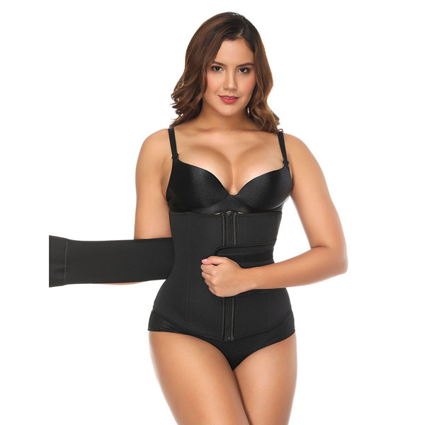 Women's Shapewear Extra Strong Latex Waist Trainer Girdle Belt Waist Cincher Neoprene Trimmer Long Torso Corset Fajas