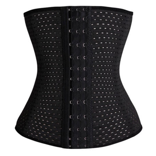 BBYES 1pc Women's Black Hot Shapers Waist Cincher Trainer Body Shaper Cincher Steel Bone Corrective Slimming Waist Belt