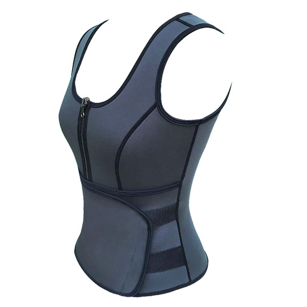 Wholesale- S - 5XL women sweat enhancing waist corset waist trainer sauna suit sexy vest hot shaper body sweat shaper Shapewear E95