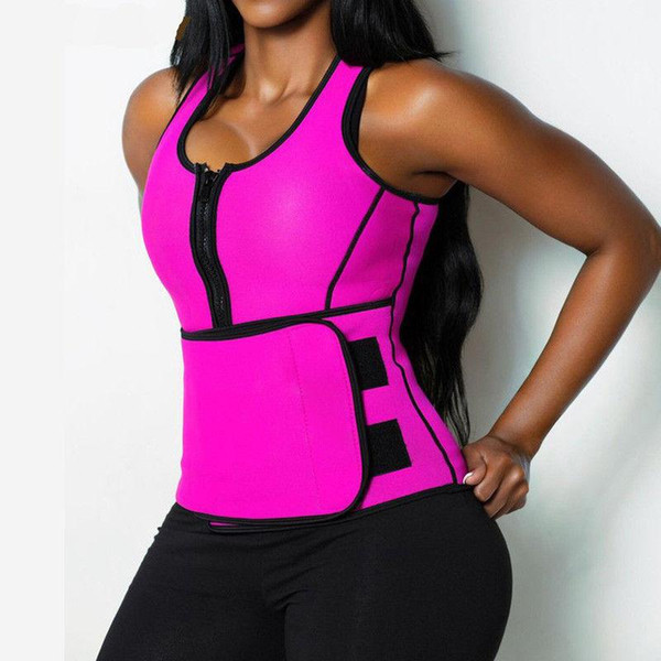 Women Hot Neoprene Firm Shaper Body Slimming Waist Trainer Belt Sleeveless Burning Calories Shapers
