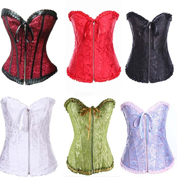 2018 Women Emboridery Blue Corset Top Sexy Lingerie Sets Lace Up Court Bustiers Corsets Thong Sexy Lingerie For Women Thong
