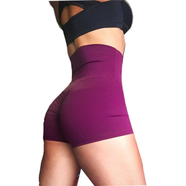 New Shorts Fashion Elastic Hot Shorts for Woman High Waist Yogapants Sexy Shorts 2018 for Summer Tighten The Abdomen Underwear