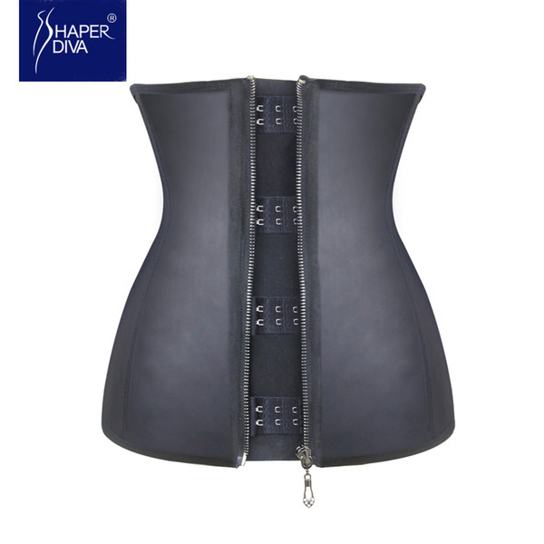 Shaper diva Hot Shaper Waist Trainer Body for Women Deportiva Latex Waist Cincher Steel Bone Underbust Corset