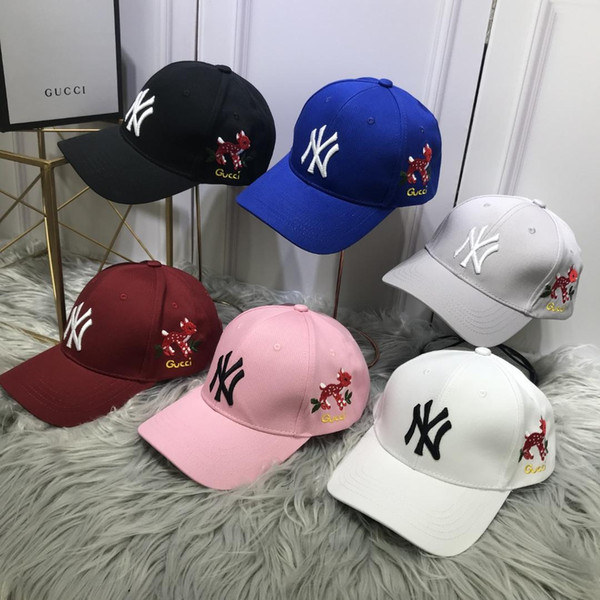 2018 Summer New brand mens designer hats adjustable baseball caps luxury lady fashion hat summer trucker casquette women causal ball cap