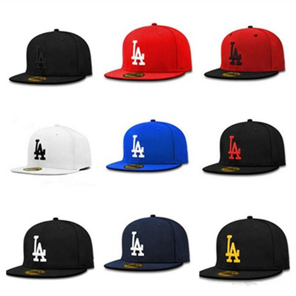 Letter Embroidery la Snapback Adjustable Hip Hop Mens Snapback Hats Street Dancing Skateboard Cap Lady Fashion Baseball Hat Drop Shipping