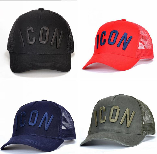 ICON baseball caps hats Luxury brand icon Cotton Embroidery hats for men 6 panel Black snapback hat men casual visor gorras bone casquette