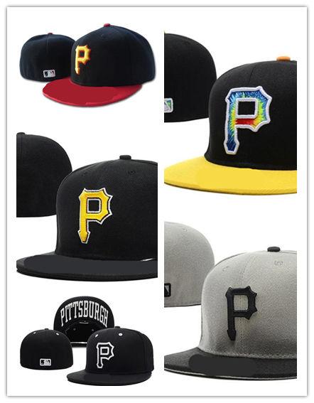 New Arrival Pittsburgh Pirates Street Fitted Fashion Hat P Letters Snapback Cap Men Women Basketball Hip Pop