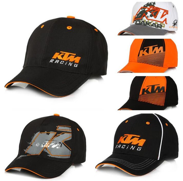 2017 Moto GP Letters KTM Racing Baseball Caps Motocross Riding Sports Hats For Mens Snapback Caps Hip Hop Sun Hats 8Colors