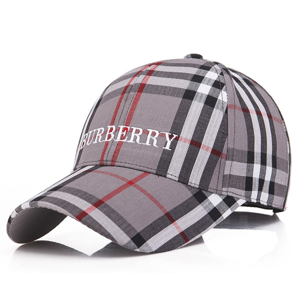 High Quality Plaid Pattern Embroidery Caps Men and Women Hats Luxury Brand Ball Caps Adjustable Baseball Caps