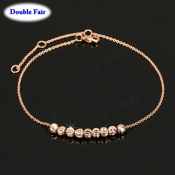 anklets for women DWA020M Simple Style 8 Bead Rose Gold/ Silver Color Anklets For Women Fashion Brand Vintage Jewelry Anti Allergy