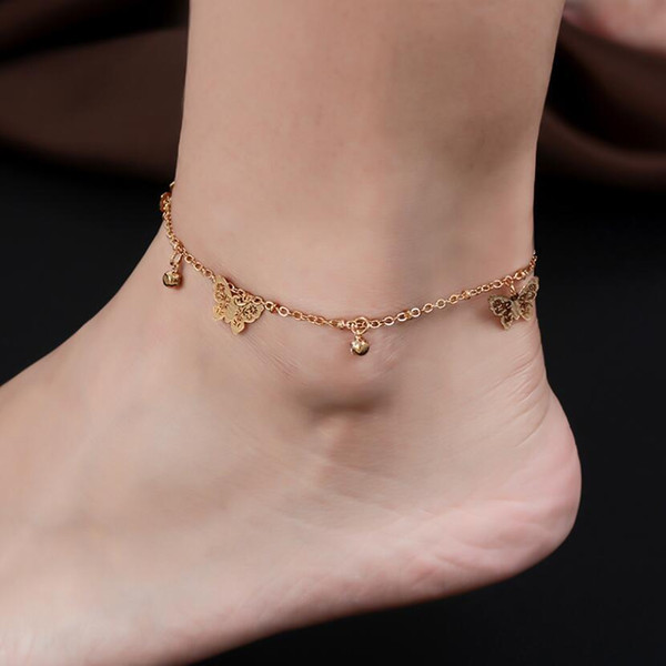 Vintage Fashion Summer Beach Anklet Bracelet Infinity Foot Jewelry Pearl Bead Gold Chain Anklets Foot Chain for Women Lots Wholesale