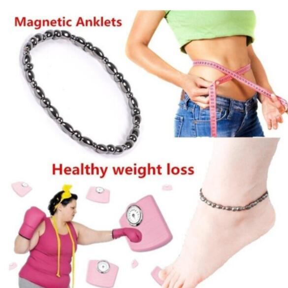 Weight Loss MagnetAnklet Weight Loss Product Bracelet Anklet Black Stone Magnetic Therapy Bracelet Health Care Jewelry