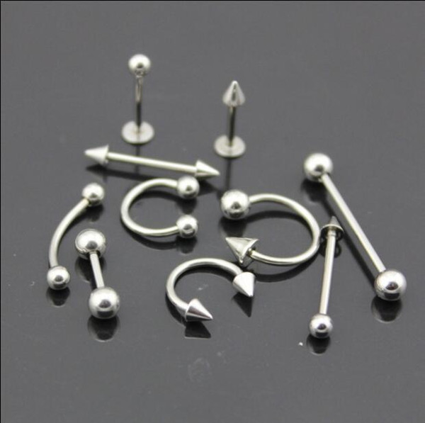 new fashion lip stainless steel body and fake earrings punk Gothic nose stud septum piercing jewelry 1pc