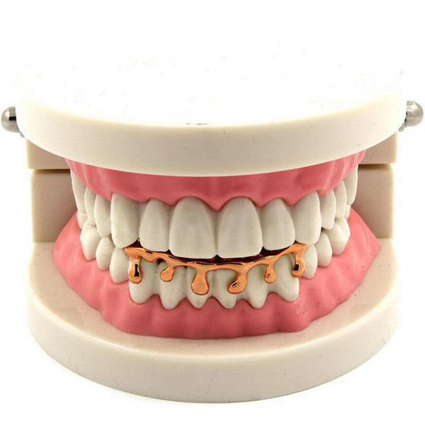 Hip Hop Jewelry Dental Grills Funny Tooth Under Teeth The New Props Hip-hop Gold & Silver Teeth for Party