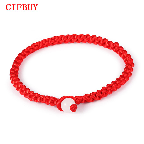 CIFBUY Simple Style Classic Lucky Chinese Braided Red String Rope Cord Bracelet Gift Cheap Price Jewelry HS001