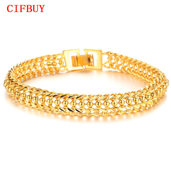 CIFBUY Bracelets & Bangles 2016 New Design Women Wedding Bracelet Luxury Gold Plate Women Bracelet Fashion Jewelry KS424