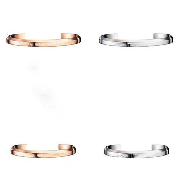 Dropshipping New DW Bracelet Cuff Rose Gold and Silver Bangle Bracelet for Women and Men NO Original package + certificate