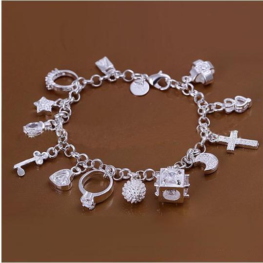 DSSB-066,hotwomen's 925 sterling silver bracelet,925 silver bracelet jewelry,6pcs/lot