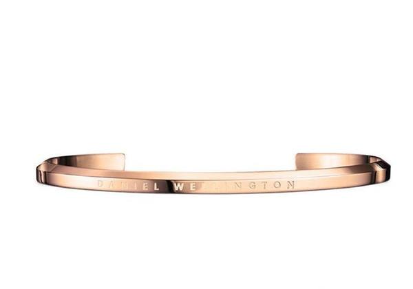 New DW Bracelet Cuff Rose Gold Silver and Black Bangle 100% stainless steel Bracelet for Women and Men free shipping