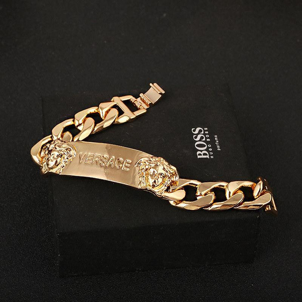 Newest gold color Bracelets Big brand style charm bracelet Medusa double head bracelet high quality plating color high-end KKA1873