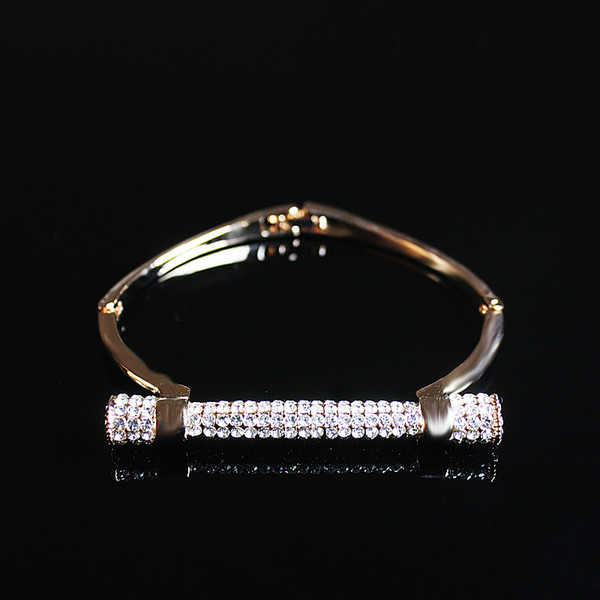 Famous Luxury Full Crystal Horseshoe Cuff Bracelets&Bangle Rhinestones Pulseira Feminina Bangles Arm Cuff Bijou Brassard