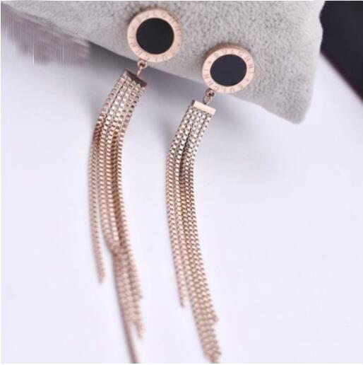 luxury jewelry brand designer earrings circle tassels earrings for women hot new fashion wholesale free of shipping