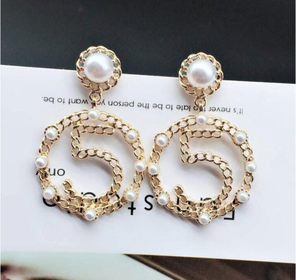 Luxury Brand Designer Earring for Women Pearl Stud Earring Gift for Love Girlfriend Famous Brand Jewelry Accessories High QualityA11