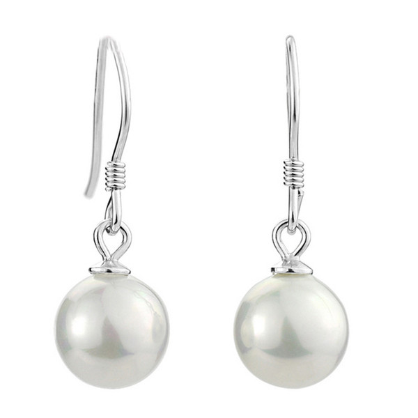 lingdong fashion brand S925 Silver Pearl Earrings Female fashion earrings Fresh water pearl Anti allergy free shipping