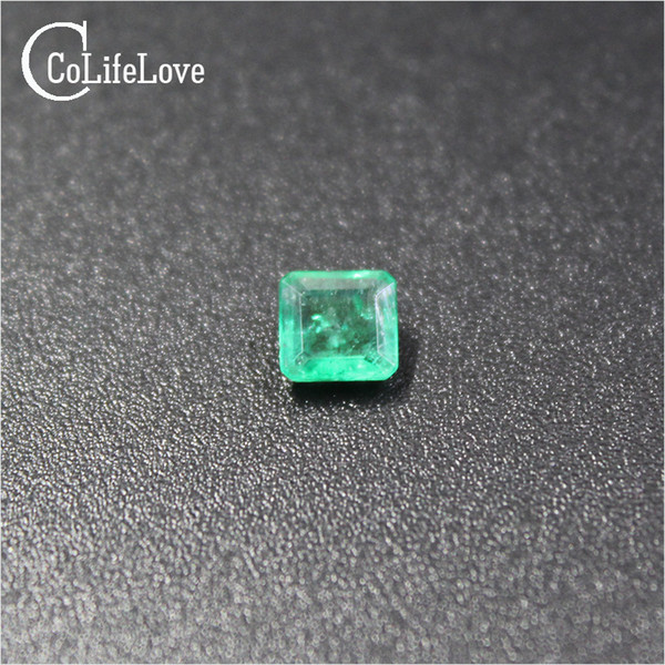 High quality princess cut emerald loose stone SI grade natural emerald gemstone 3-5mm natural emerald loose gemstone