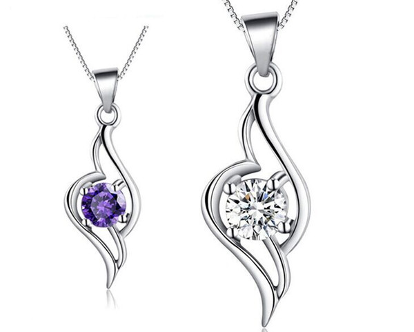 Wholesale Fine Jewelry Silver Pendant 100% Guaranteed Solid 925 Sterling Silver Pendant With Cubic Zirconia yh4230