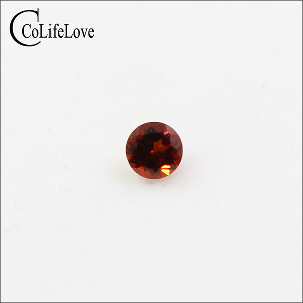 3 mm & 4 mm & 5 mm & 6mm round cut natural garnet loose gemstone for jewelry craftsman VVS wine red garnet loose stone