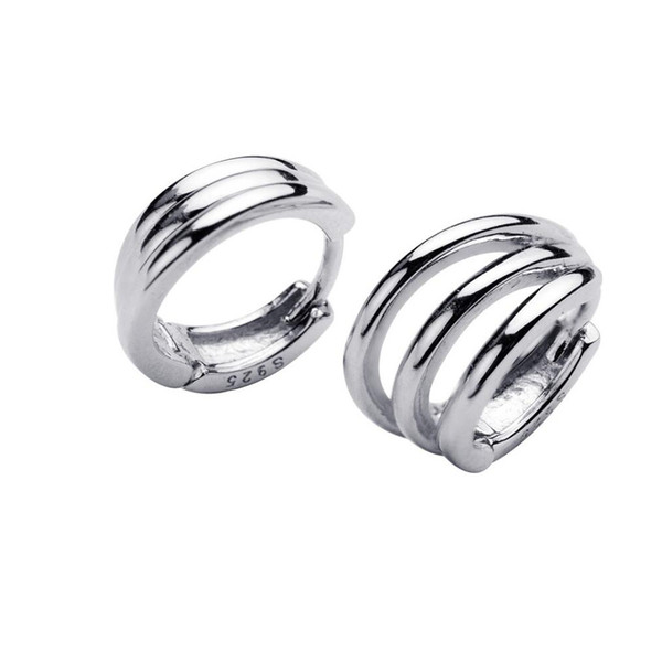 Wholesale Hoop Earrings 100% Guaranteed Solid 925 Sterling Silver Hoop Earrings yh5102