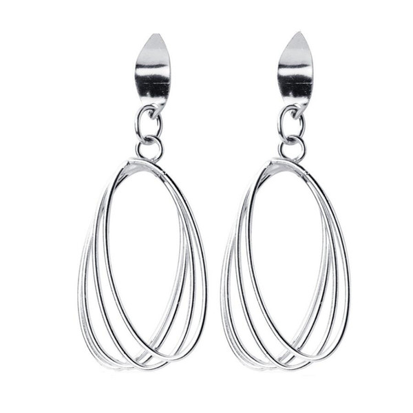 Wholesale Circle Earrings 100% Guaranteed Solid 925 Sterling Silver Drop Earrings yh5200