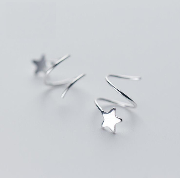 Wholesale rotating Earrings 100% Guaranteed Solid 925 Sterling Silver Stud Earrings yh5085