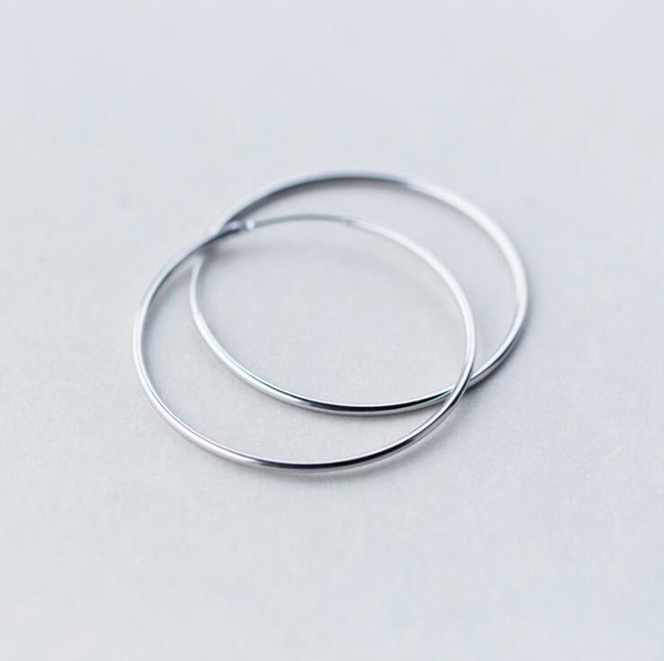 Wholesale Hoop Earrings 100% Guaranteed Solid 925 Sterling Silver Hoop Earrings yh5082