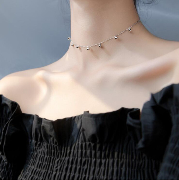 Wholesale Choker Silver Necklace 925 Sterling Silver Pendants Necklaces Chain yh5025