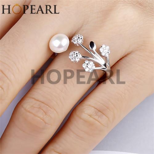 ring mountings delicate jewelry 925 sterling silver cz ring blank without pearl women girls fine jewelry