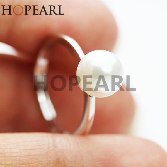 ring fitting simple design 925 sterling silver band tiny ring blank without pearl women fine jewelry