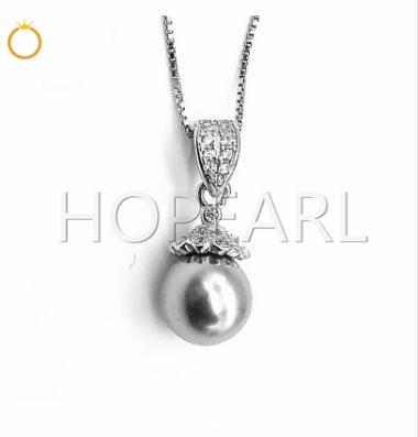 pendant blank without pearl bails charm findings solid sterling silver cubic zirconia bead caps with peg