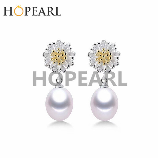 earring blank without pearl yellow center with white petals flower earrings findings 925 sterling silver diy