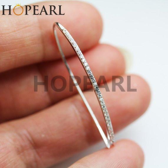 earring blank without pearl findings earwire cubic zirconia 925 sterling silver diy earring hook 37mm long