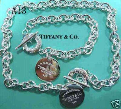 Hot Jewelry Sets tiffany925 silver Bracelet and Necklace Sets with box