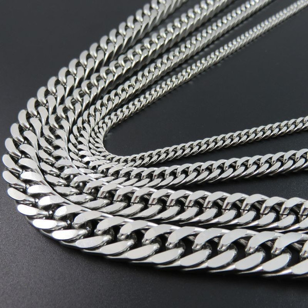 Steel Link Chain Necklace Cuban Men Of The Best Friends Of Man Jewelry, Gifts, Accessories For Women, Long Necklaces Hip Hop