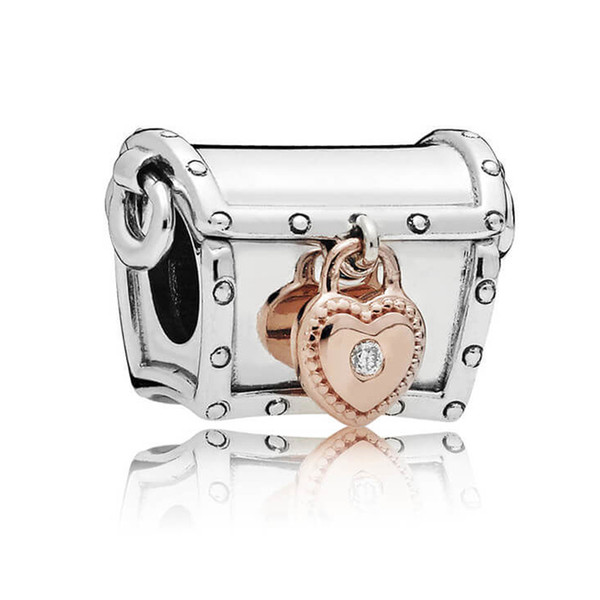 2019 Newest Arrival 925 sterling silver pandora charms For Womens DIY Making Bracelets Asymmetric Heart of Love Clip Rob Bot Enamel Clear CZ