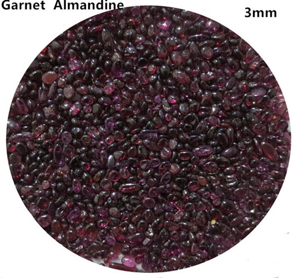 200g 3mm Natural Red Almandine Garnet Gemstone Gems Stone Crystal Chips Gravel Quartz Aquarium Fish Tank C10