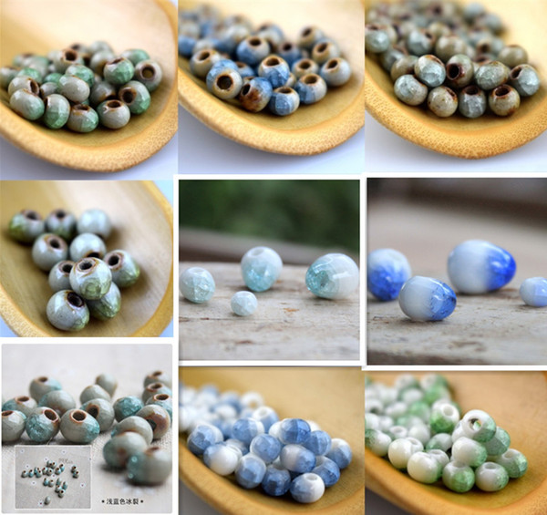 Hot Sell Beads For Jewelry Handmade Making 2000pcs 6-12mm NEW Mix Colors Ceramic Beads Colorful Beads For DIY Jewelry D0095