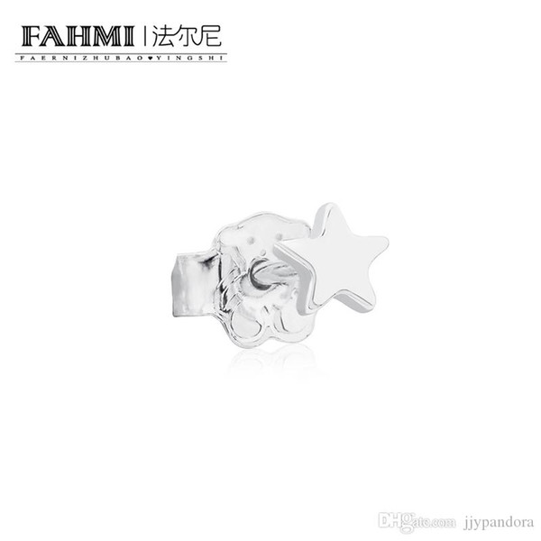 FAHMI 100% Sterling Silver Retro Charming Five-Pointed Star Stud Earrings Charm Women Elegant Jewelry Birthday 611143500