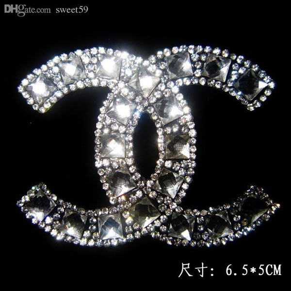 Wholesale-Free shipping (2pc/lot) Colorful pattern hot fix rhinestone motif designs iron on transfers motif rhinestones fix