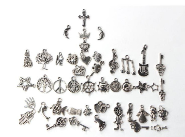 Loose Beads metal charms For Pandora DIY Jewelry Bracelet For European charms Bracelet&Necklace