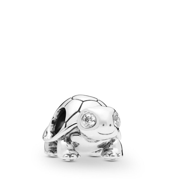 2019 Spring 925 Sterling Silver Bright-Eyed Turtle Charm Bead For European Pandora Jewelry Charm Bracelets